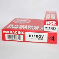 NGK หัวเทียนแข่ง B11EGV รถโกคาร์ทสองหมัด TZR125/150/250/NSR250/P4/P3หัวเทียนหัวเทียนมอเตอร์ไซต์