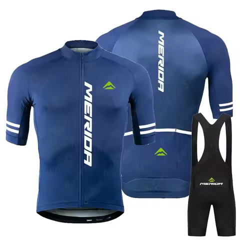 Merida 2025 Summer Cycling Jersey Set MTB Bicycle Cycling Clothing Mountain Bike Wear Clothes Maillo