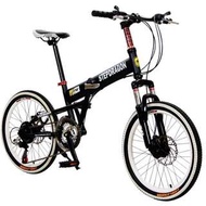 【StepDragon】 SMS-H101 小悍馬 日本Shimano 20吋21速折疊車(黑)-【台中-大明自行車】