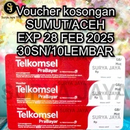 VOUCHER KOSONG TELKOMSEL SUMUT/ACEH 30SN