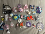 ［多圖］平放大量扭蛋 hello kitty 玉桂狗 squishy sanrio joke bear 麵包超人 蠟筆小新 多啦A夢 壽司郎 水怪 chiikawa usagi 小八 Kuromi m