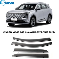 Side Window Visor For Changan CS75 Plus 2025 2026 + Car Windows Rain Shelter Shield Window Deflector