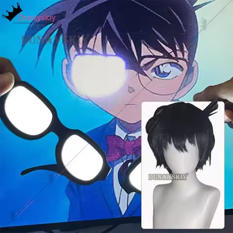 Anime Detective Conan Kudou Shinichi Cosplay Wig With Led Technology Luminous Glasses 2025Anime/Hall