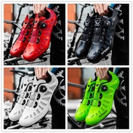 Ready Stock Large Size 38-47 Men's Cycling Shoes Cycling Shoes Locked Low-Top Rotating Button Cycling Shoes Lace-Free Sports Shoes Rubber Outdoor Cycling Shoes Professional Sports Shoes/Sports Shoes Road Cycling Shoes Ru
