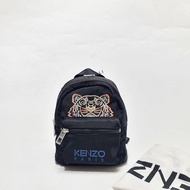 Tas Punggung KENZO BEBEBOO MINI TIGER CANVAS BACKPACK BLACK BROWN