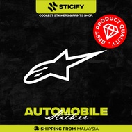 Alpinestars 02 Vinyl Stickers | Sticker | Kereta | Motor | Helmet | Basikal | Decoration