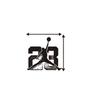 stiker dingding jordan 23 cutting