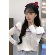 < Shop Hot Sale > 2025 New Style Western Style Age-Reducing Ruffled V-Neck Off-the-Shoulder Contrast