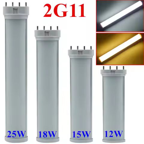 led 2g11 tube 4pin linestra PL lamp warm cool nature White 12w 225mm 15w 320mm 18w 410mm 25w 535mm r