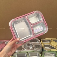 [Thickened Portable Lunch Box] 304 Steel Lunch Box Food Storage Box Sealed Fruit Lunch Box
