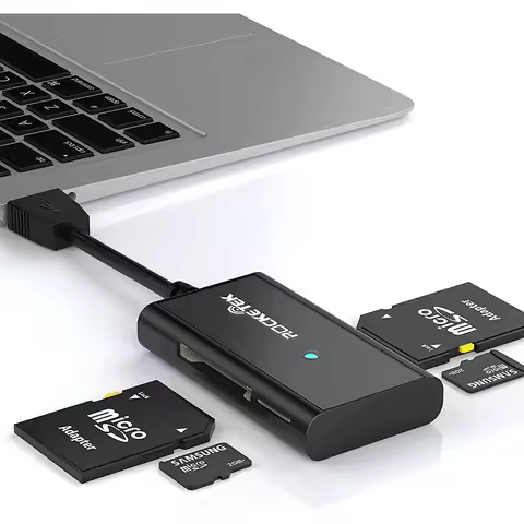 USB 3.0 Micro SD/TF Card Reader, 4-in-1 Memory Adapter – Supports SD/Micro SD/TF/SDHC/SDXC/MS/MSXC/M