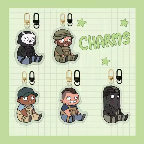 3-inch Call of Duty Acrylic Keychain Pendant Gaming Themed Accessory