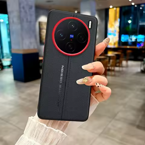 For Vivo X200 Pro X200 Ultra X200s Case Business PU Leather + Soft TPU Edge Ultra Thin Cover for X 2