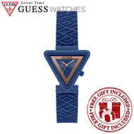 GUESS Watches GW0543L7 Women's Blue Dial Blue Silicone Strap Watch
