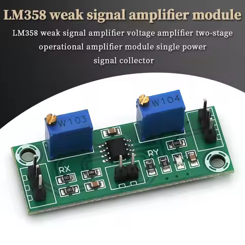 LM358 Weak Signal Amplifier Voltage Amplifier Secondary Operational Amplifier Module Single Power Si