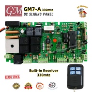 GM7-A  Panel Gelongsor DC/ Remote | GM7-A 330/433mtz DC Sliding Panel (Built-in Receiver 330/433mtz)
