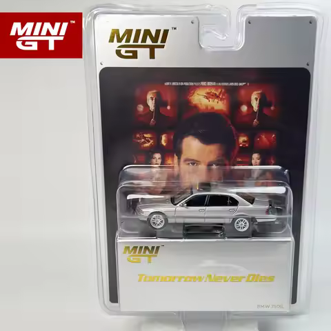 MINIGT 1:64 BMW 750IL Tomorrow Never Dies 007 MGT alloy Car Model 902