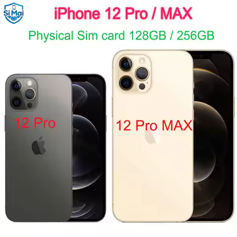 100% Original iPhone 12 Pro 6.1" & 6.7" iPhone 12 Pro Max Smartphone Unlocked 128GB/256GB ROM IOS A1