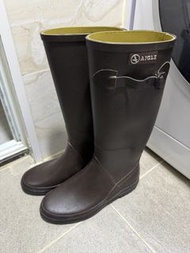 AIGLE 雨鞋 38碼，啡色