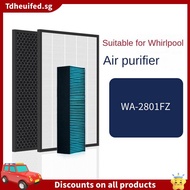 [In Stock]Activated Carbon Screen Humidifying Filter Replacement Accessories Kit for Whirlpool WA-2801FZ Air Purifier Humidifier HEPA Filter and Activated Carbon Filter