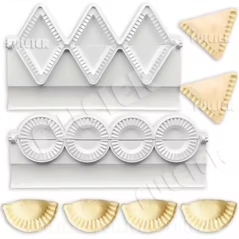 2 Style Dumplings Maker Mold Press for Pierogies Potato Cheese Patties Kitchen Tool Samosa Ravioli D