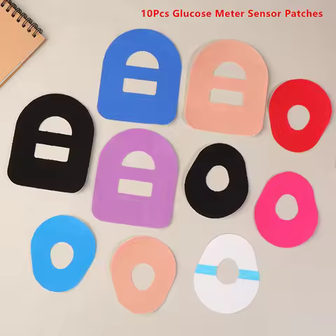 10Pcs Waterproof Adhesive Patches CGM Sensor Patch Glucose Meter Sensor Fixing Sticker Long Lasting
