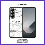 Samsung Galaxy Z Fold 6 5 4 3-Givenchy Marble White Casing Case ZC062