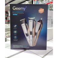 Geemy Gm-6659 RECHARGEABLE 3IN 1 SHAVER AND TRIMMER SET-6659 Grooming Hair Clipper.$