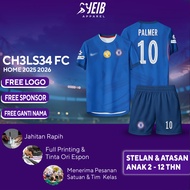CHILDREN'S FOOTBALL JERSEY CH3LS3A H0ME 2025-2026 CWC FULL PRINTING PREMIUM QUALITY FREE NAME & NUMB