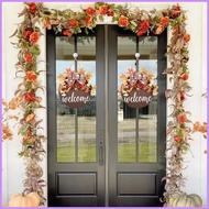 Fall Sign for Front Door Thanksgiving Harvest Welcome Display Plate Door Decor Hanger Sign for Home 