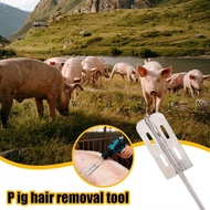 WANPX Hog Hair Scraper, Portable Stainless Steel Hog Trimmer, Wear-resistant Efficient Labor Saving 