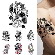 Flower Arm Tattoo Sticker Waterproof Half Arm Tattoo Sticker Disposable Tattoo N3p6