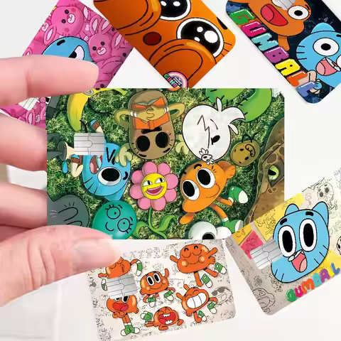 The A-Amazing World Of G-Gumball Anmie Sticker Film Skin Cover For Credit Card Debit Bank Card Front