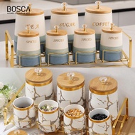 Bosca Living - Spice Jar Set Beautiful Aesthetic Kitchen Spice Jar Set Ceramic Container/ Spice Stor