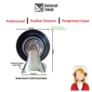 8 inch rubber trolley wheels, door accessories trolley wheels.