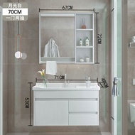 Nordic solid wood wash basin cabinet combination bathroom cabinet modern minimalist toilet washbasin