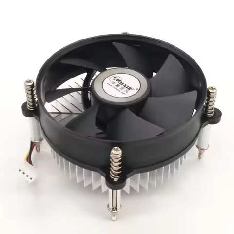 LGA 775 CPU Cooler Fan Copper Core 4Pin PWM Connector Aluminum Heatsink Desktop PC Cooling Radiator 