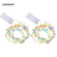 COMOWANR7 2pcs LED Light String, 2m Length Copper Wire Vine String Lights, Elegant 20 LEDs Per Stran