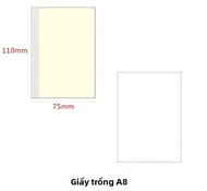 A5/A6/B6 Slim/A8 Notebook Chèn Nhật Ký Nạp Lại 176 Trang Giấy Tạp Chí 100gsm Cho Tuần/Mặt tháng/Lập