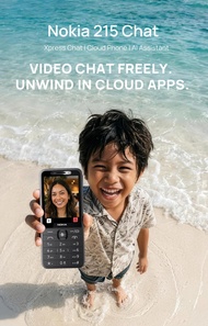 【2026 New】Nokia 215 Chat Dual 4G Network Online Xpress Chat Cloud Apps AI Assistant 2.8" Screen Blue