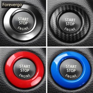 FOREVERGO Car Push Start Button Cover Ring for BMW 3 Series E90 E91 E92 2005-2012 5 Series E60 2006-