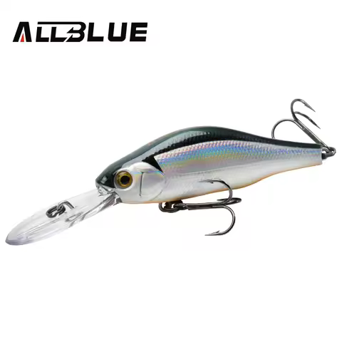 ALLBLUE HUNCH 70SP DR Professional Fishing Lure 70mm 10g Suspend Wobbler Minnow Depth 1.5-2m Bass Pi