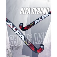 ALFA CYRANO HOCKEY STICK WITH CARBON AND GLASSFIBRE 34/37"