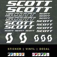 Scott Bike Vinyl Logo Replacement Stickers Bike Body Frame Cycle Cycling Bicycle MTB Road Trek Set