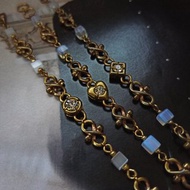 鋯石天然石黃銅手鍊 - 可客製手圍