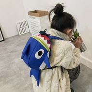 Anti-stray small backpack 1-3-year-old 2 boy Baby bag Korean version mini small shark