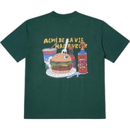 [acme De La Vie]  With the HiddenTag ADLV SHORT SLEEVE TSHIRT HAMBURGER Casual Men T-shirt Women Tee