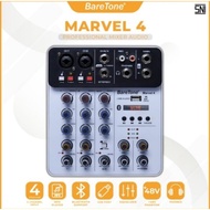 Mixer Baretone Marvel 4 Professional Mixer Audio 4 Channel Original