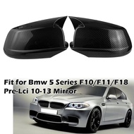 Carbon Fiber Rear View Mirror Cover Side Mirror Cap for BMW 5 Series F10 F11 F18 528I 530I 535I 550I