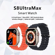 【รับประกัน 1 ปี】ของแท้100% นาฬิกา smart watch S8 Ultra Max ของแท้ สมาร์ทวอทช์2023 แท้ จอสัมผัสสมาร์ทวอทช์ กันน้ำนาฬิกาออกกำกายนาฬิกาวัดชีพจรนาฬิกานับก้าวการตรวจสอบกีฬใช้ได้กับ นาฬิกาสมาร์ทwatch Android ios นาฬิกา smartwatch แท้ นาฬิกาโทรศัพท์ สมาร์ทวอทช์